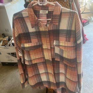 Pink Flannel Shacket
